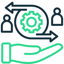 Investor and agency management illustration