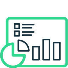 Interactive dashboards with analytics tools